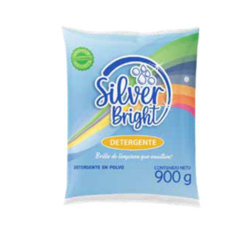 Detergente en polvo Silver Bright 900g