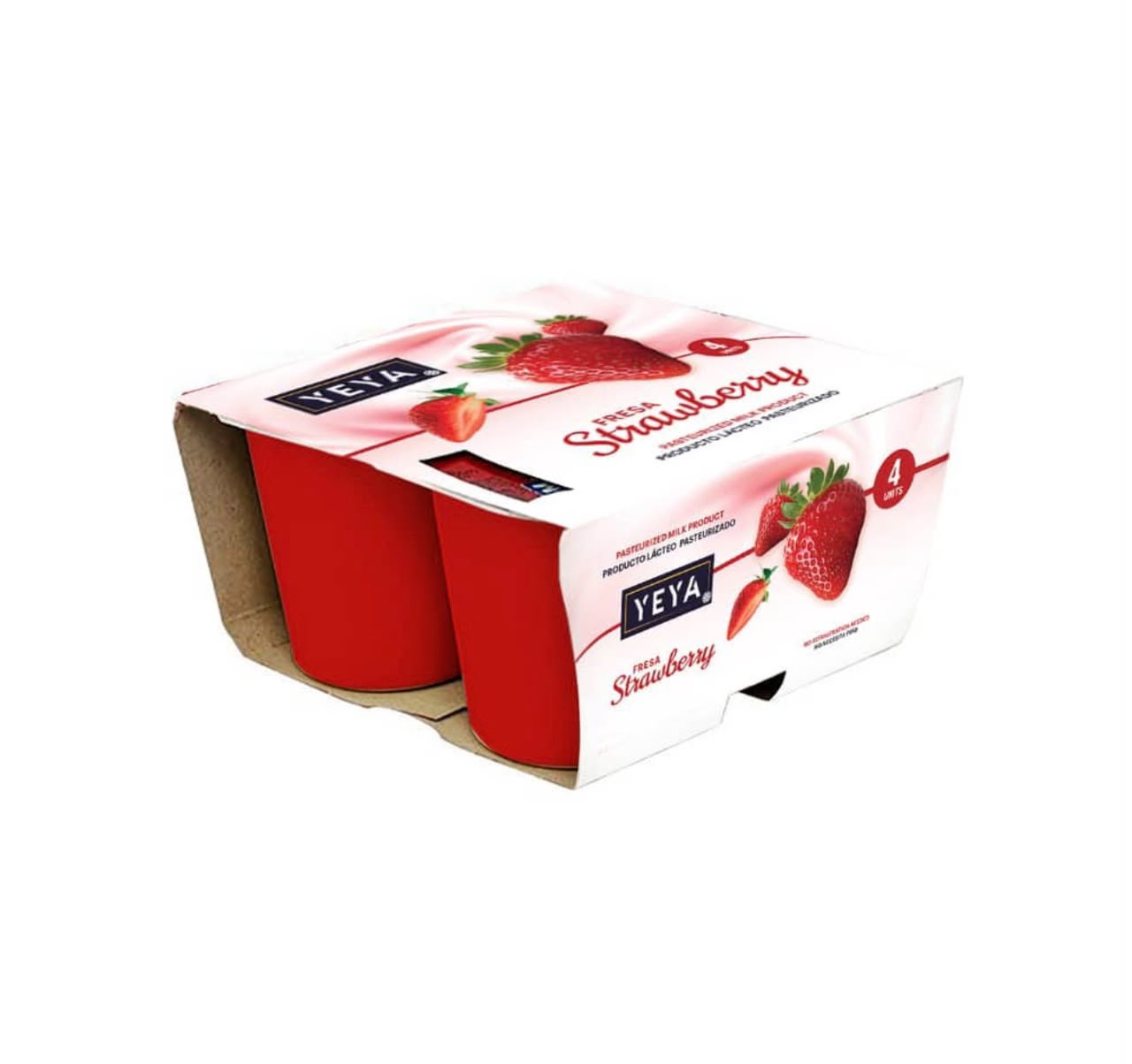 Yogurt de fresa yeya 4 x 125g