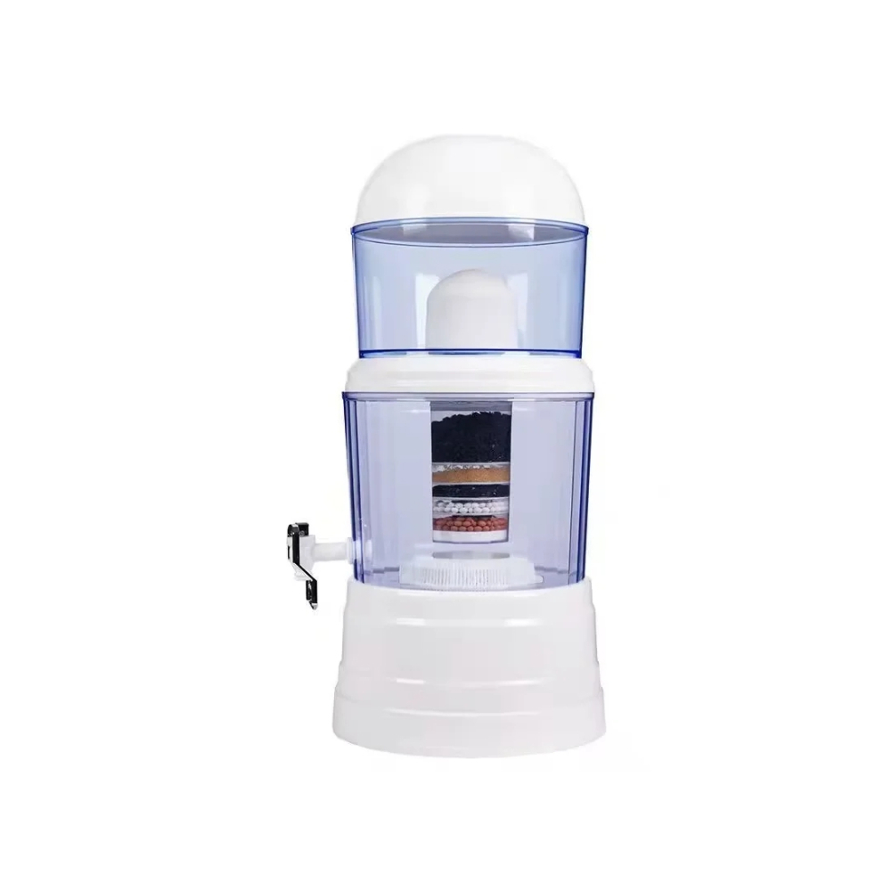 Purificador de agua por gravedad transparente de 16 l tato KL208