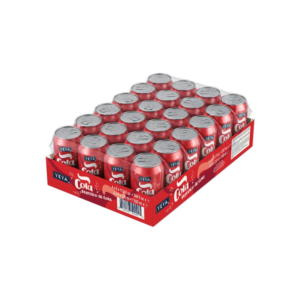 Caja de refresco gaseado de cola yeya (24 x 330 ml)0