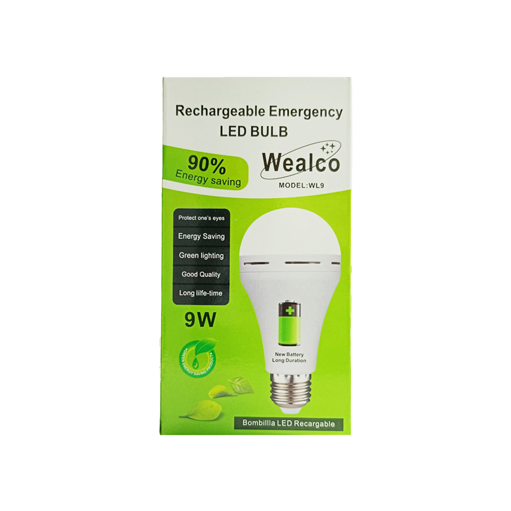 Bombillo Led recargable 9 w Wealco WL93
