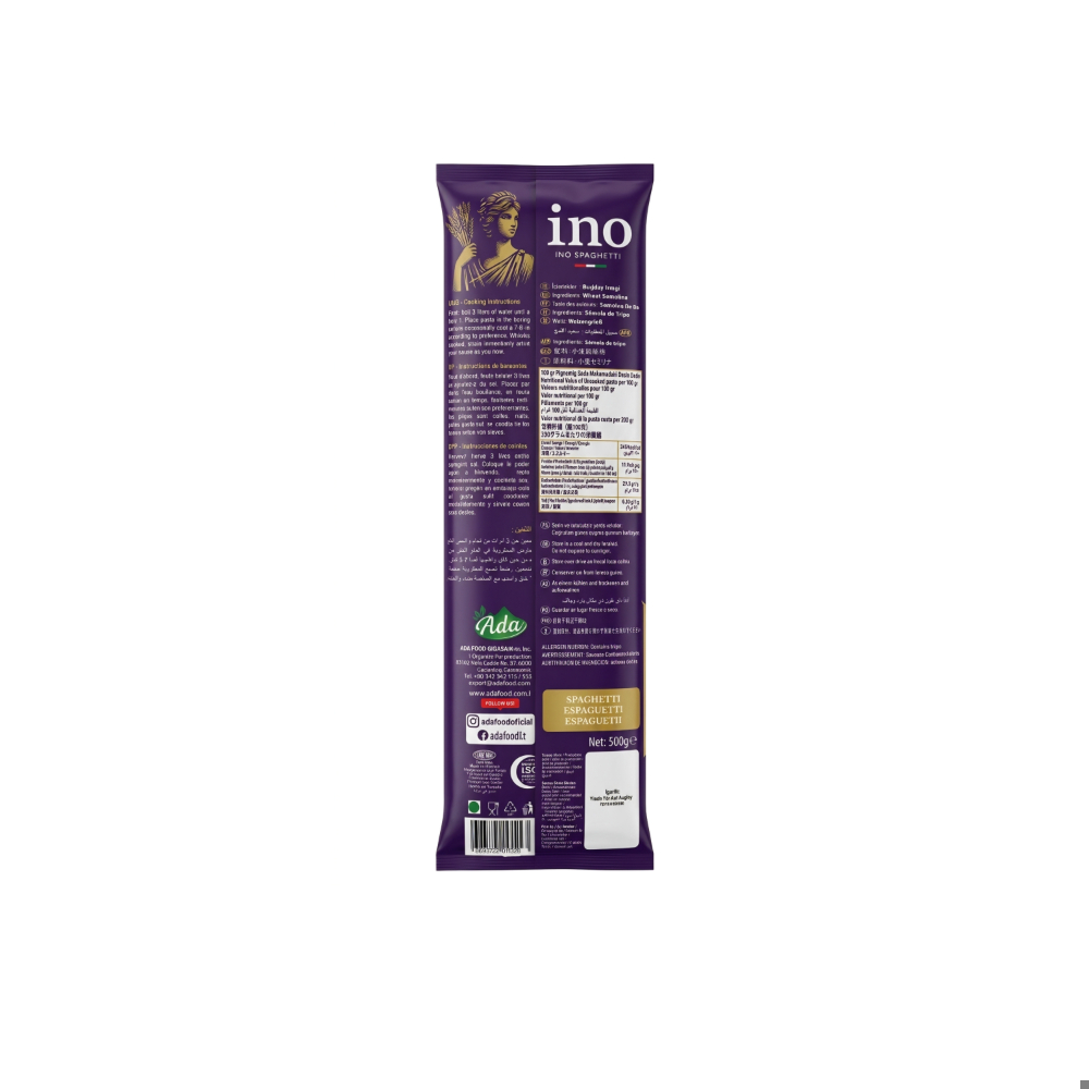 Espaguetis Ino Pasta (500 g / 1. 1 lb)1