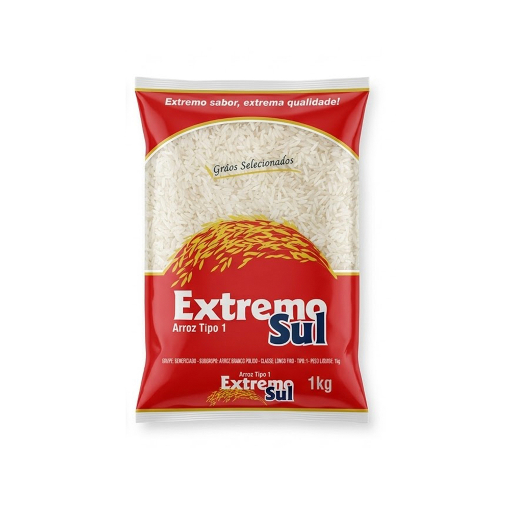 Arroz blanco Tipo 1 Extremo Sul (1 kg / 2. 2 lb)