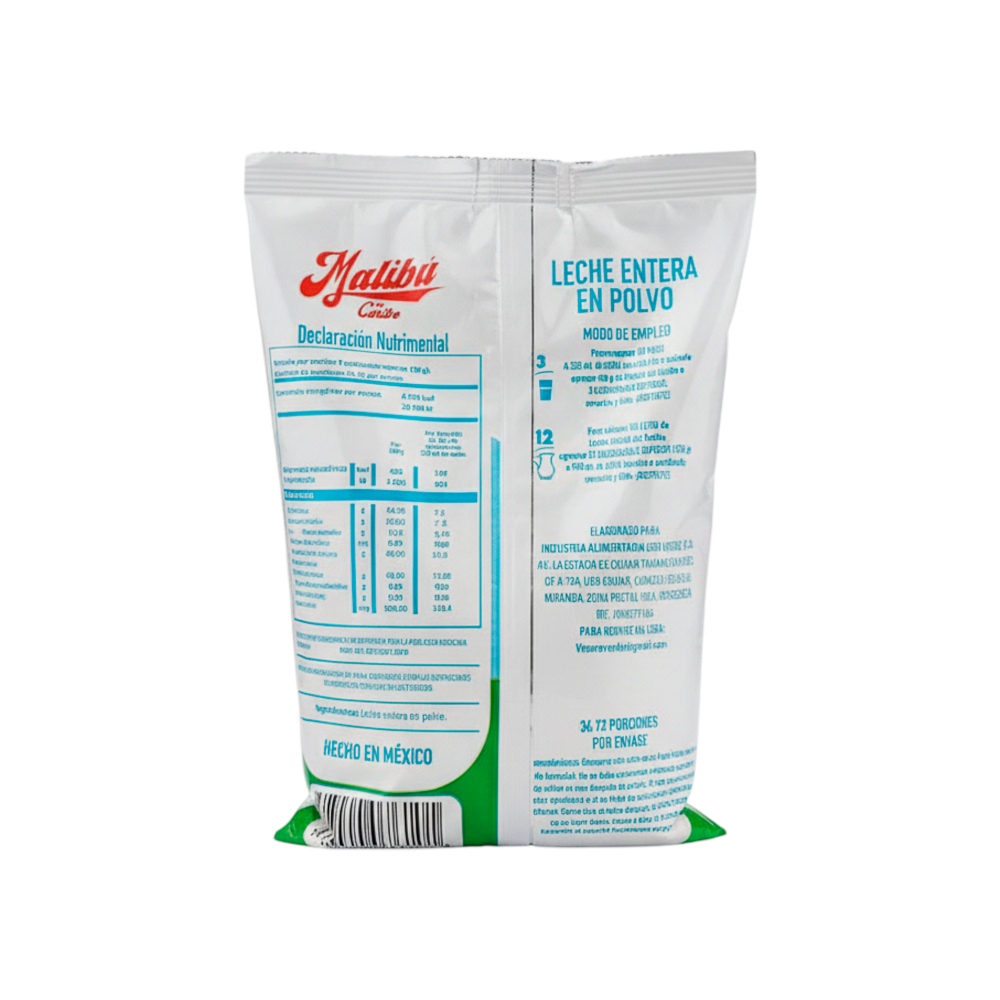 Leche entera en polvo Malibú (1 kg / 2. 2 lb)3
