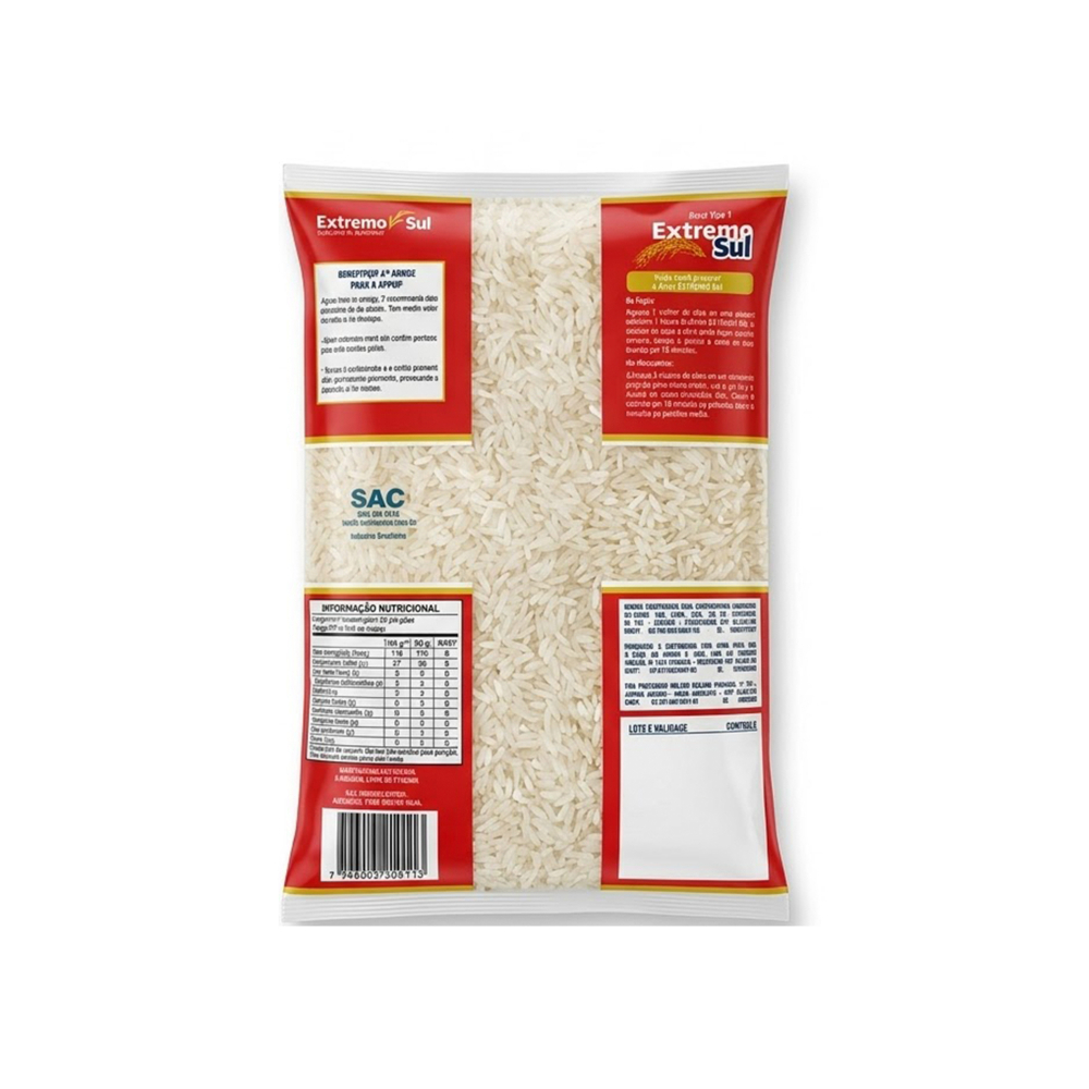 Arroz blanco Tipo 1 Extremo Sul (1 kg / 2. 2 lb)1