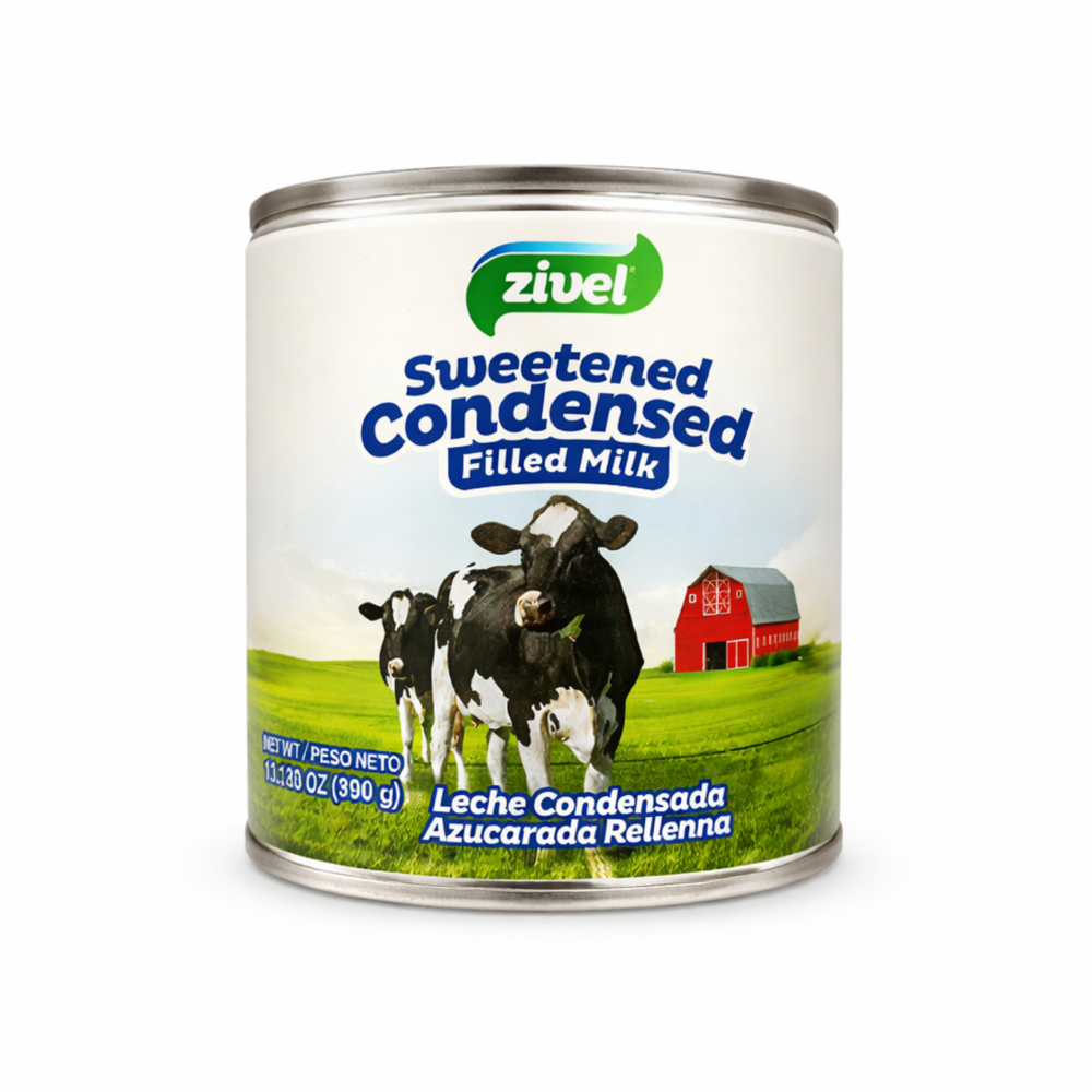 Leche condensada azucarada rellenada Zivel (390 g / 13. 75 oz)4