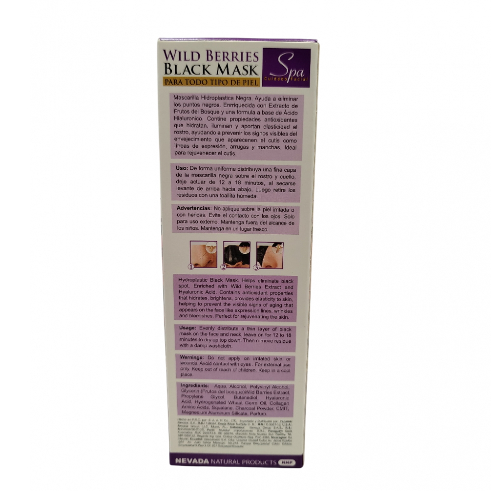 Aclarador facial -máscara- negra con extracto de frutos del bosque nnp (120 g / 4. 23 oz)1