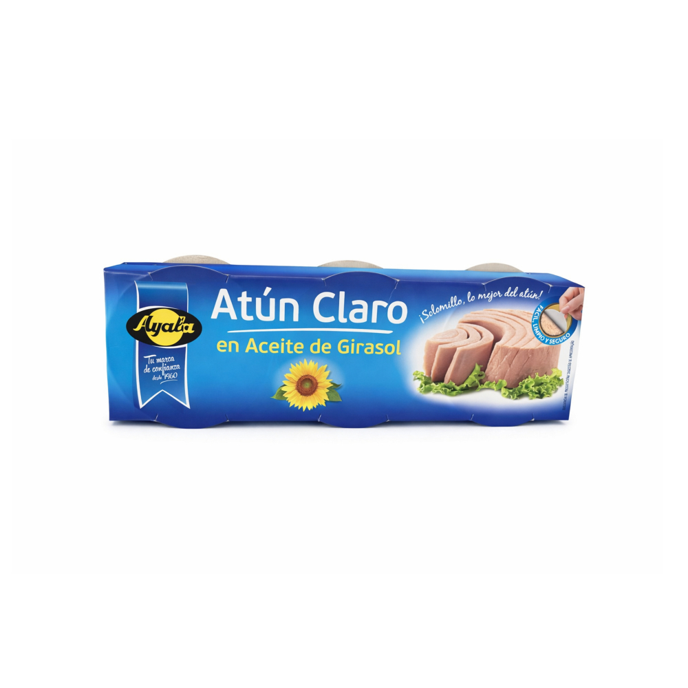 Atún claro en aceite de girasol Ayala (210 g / 7. 41 oz)