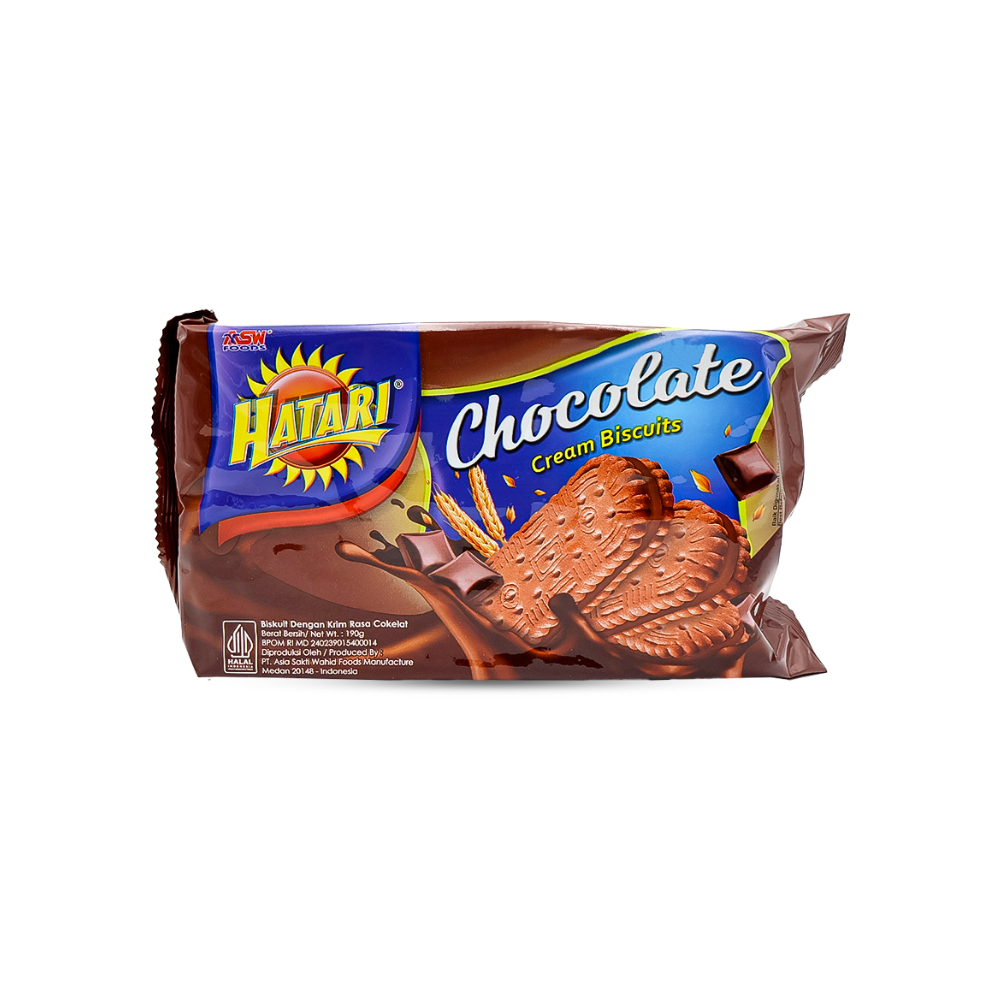 Galletas con crema sabor chocolate Hatari (190 g / 6. 70 oz)