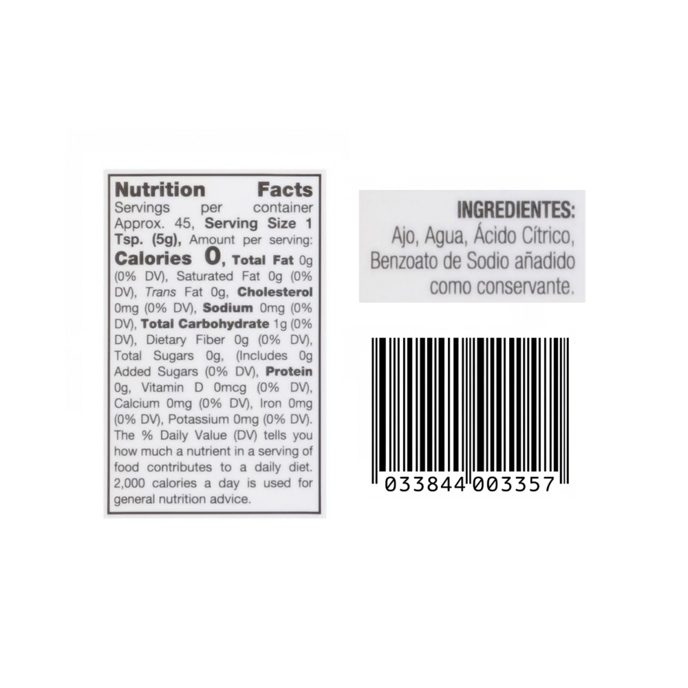 Ajo finamente picado Badia (226. 7 g / 8 oz)2