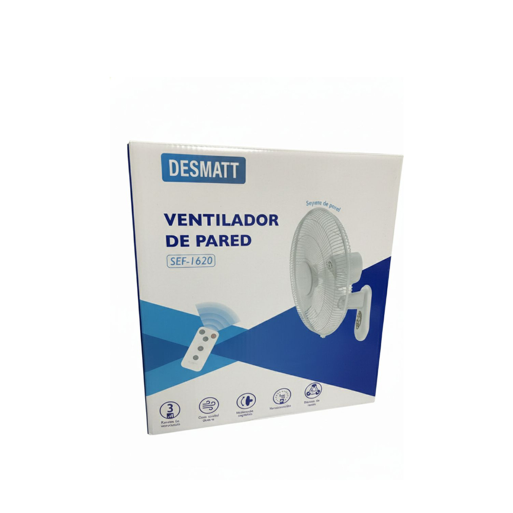 Ventilador de pared 16'' Desmatt sef-16202