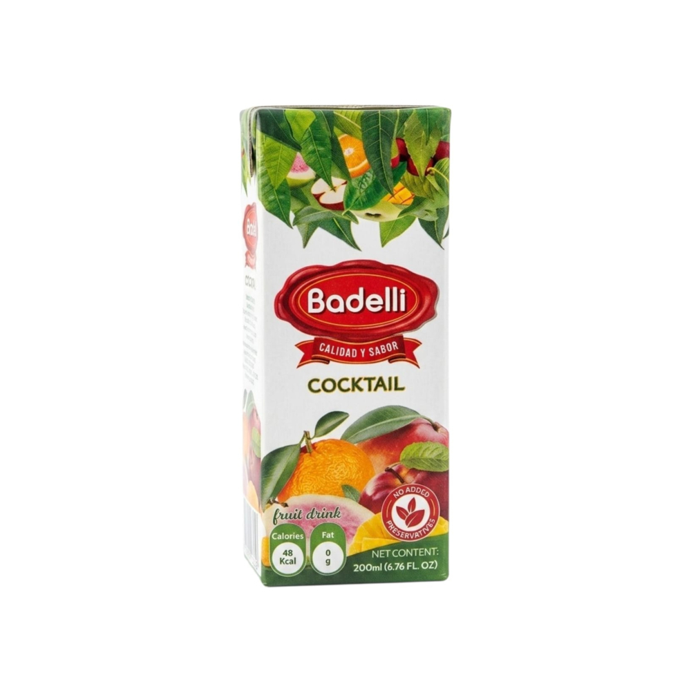 Jugo de cóctel de frutas Badelli (200 ml / 6. 76 oz fl)