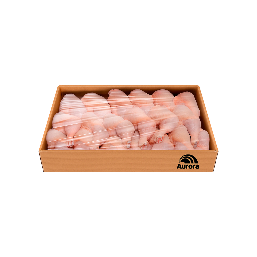 Caja de cuartos traseros de pollo Aurora (10 kg / 22 lb)1