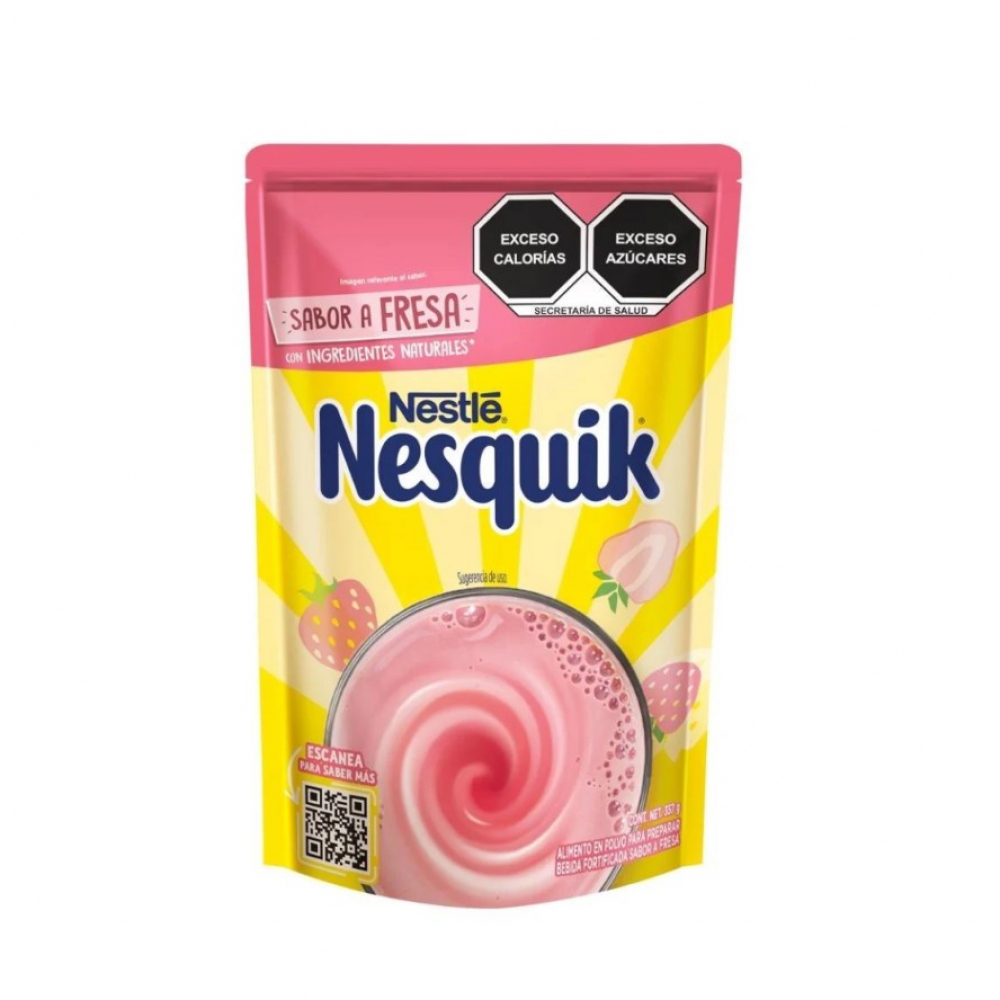 Alimento en polvo para preparar bebida sabor fresa Nestlé Nesquik Opti-Start (357 g / 12. 59 oz)