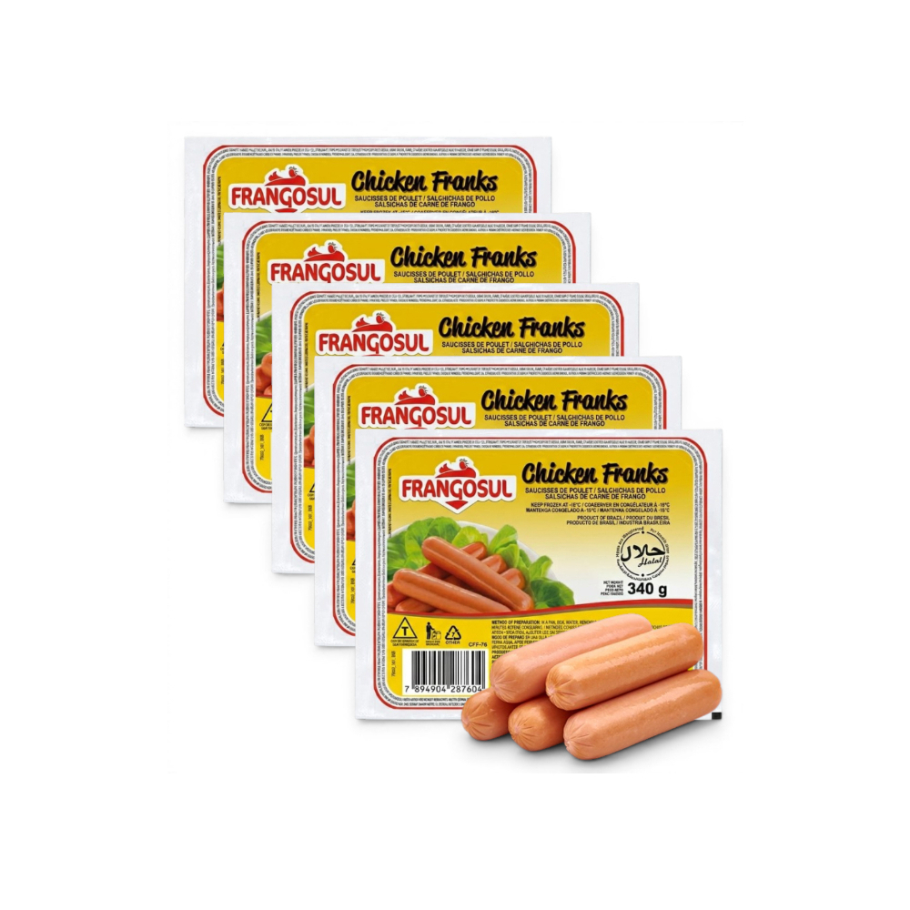 Salchicha de pollo Frangosul ( 5 x 340 g / 12 oz)
