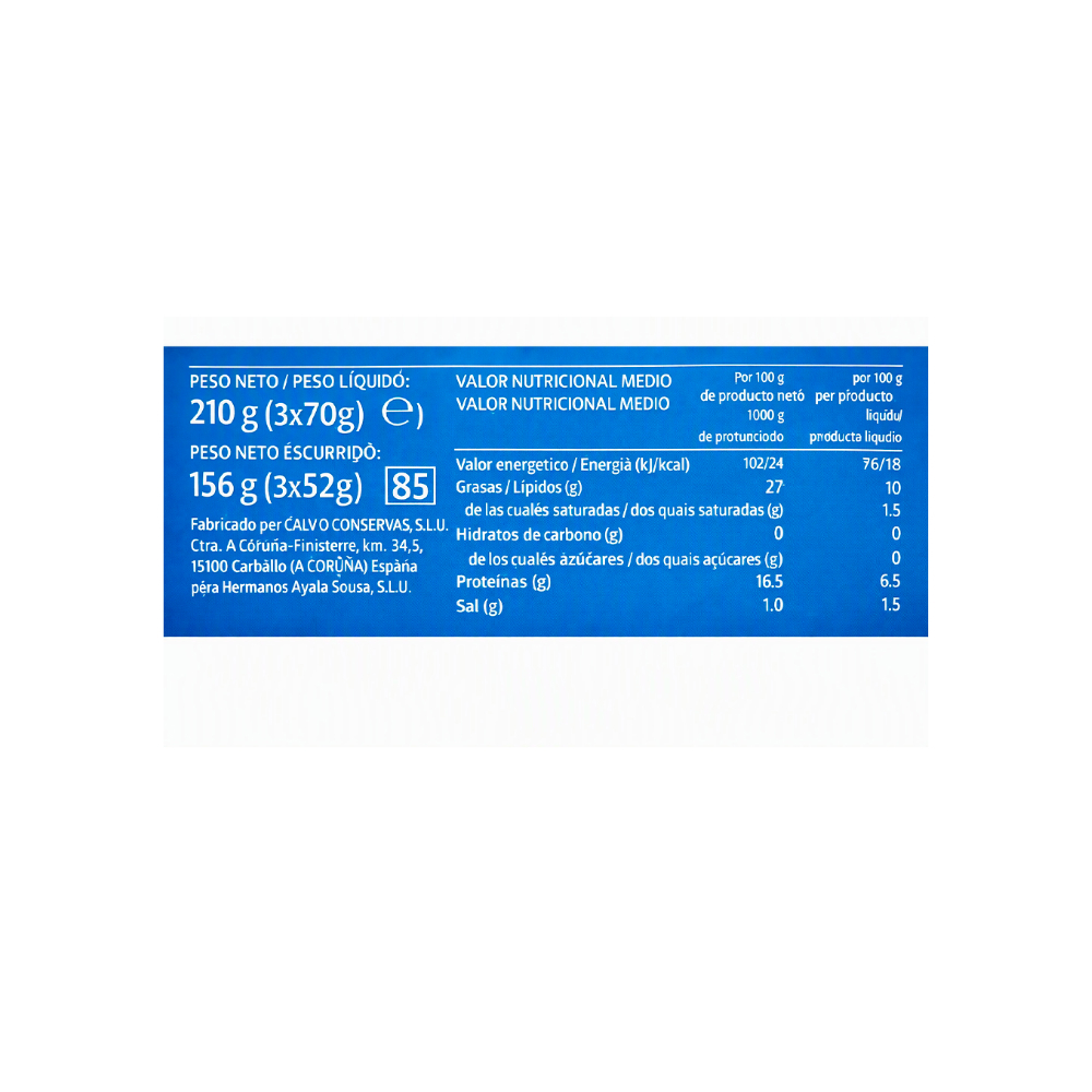 Atún claro en aceite de girasol Ayala (210 g / 7. 41 oz)2