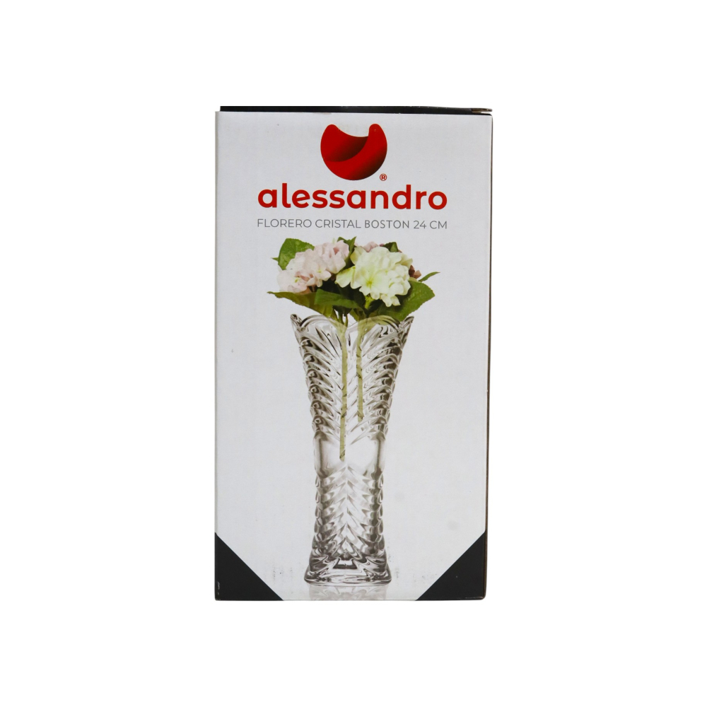 Florero de cristal Boston 24 cm Alessandro2