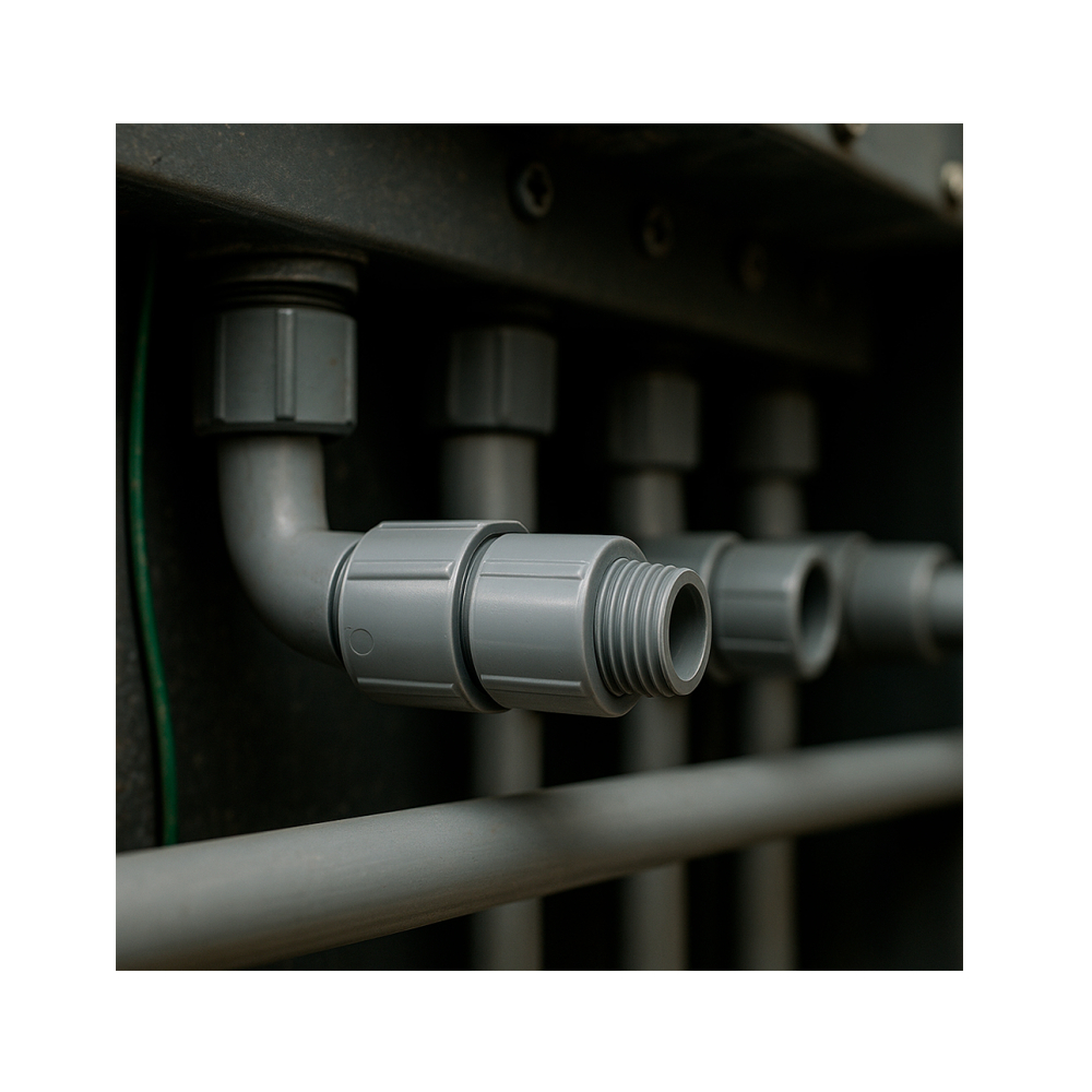 Adaptador de terminal macho de pvc 1-1/2''3
