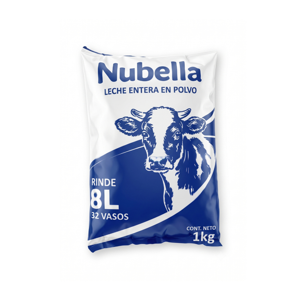 Leche en polvo entera Nubella (1 kg / 2. 2 lb)1