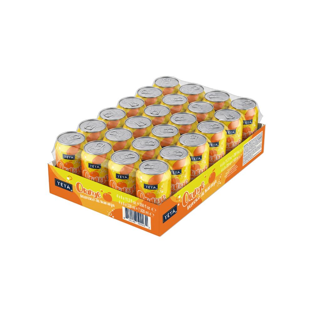 Caja de Refresco gaseado de naranja yeya (24 x 330 ml)