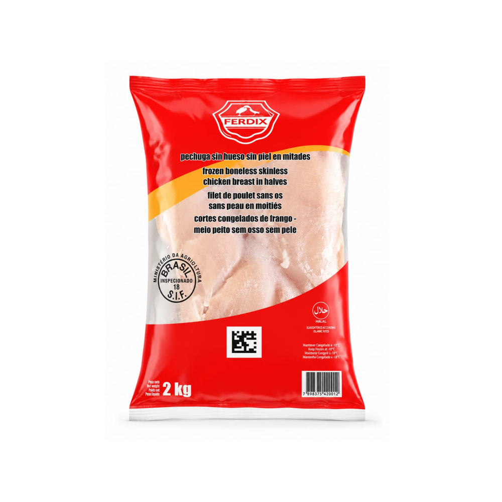 Pechuga de pollo sin hueso y sin piel Perdix (2 kg / 4. 4 lb)