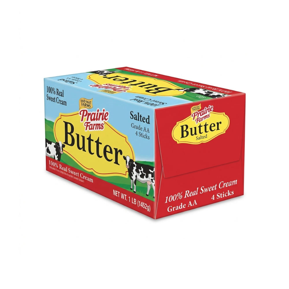Mantequilla con sal Prairie Farms (453 g / 1 lb)2