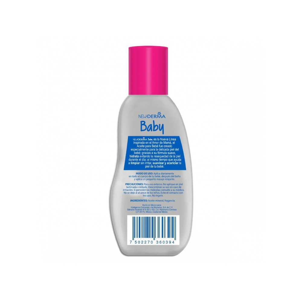 Aceite hipoalergénico para bebé New Derma (130 ml)1