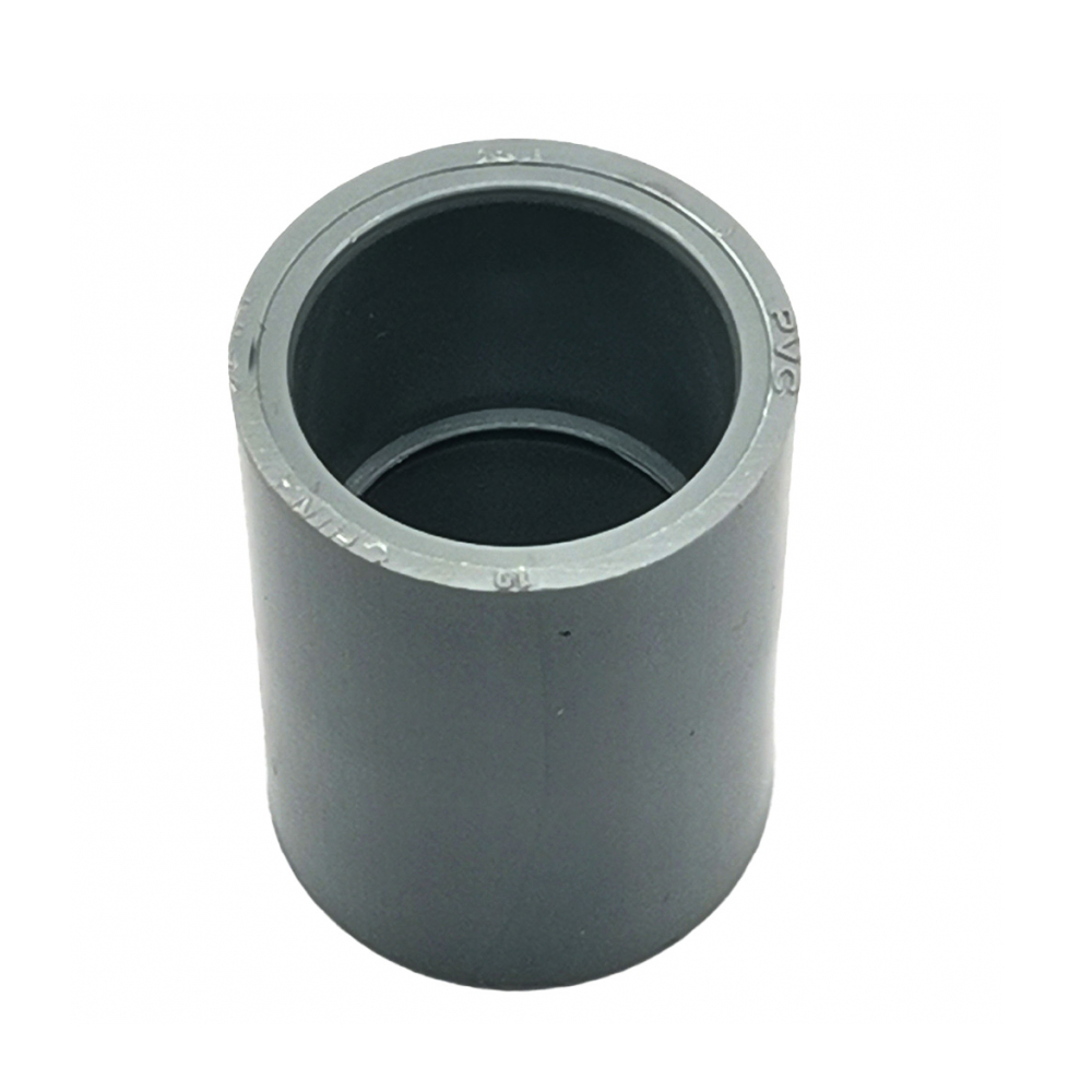 Acoplamiento de tope central de 1'' pvc Malu