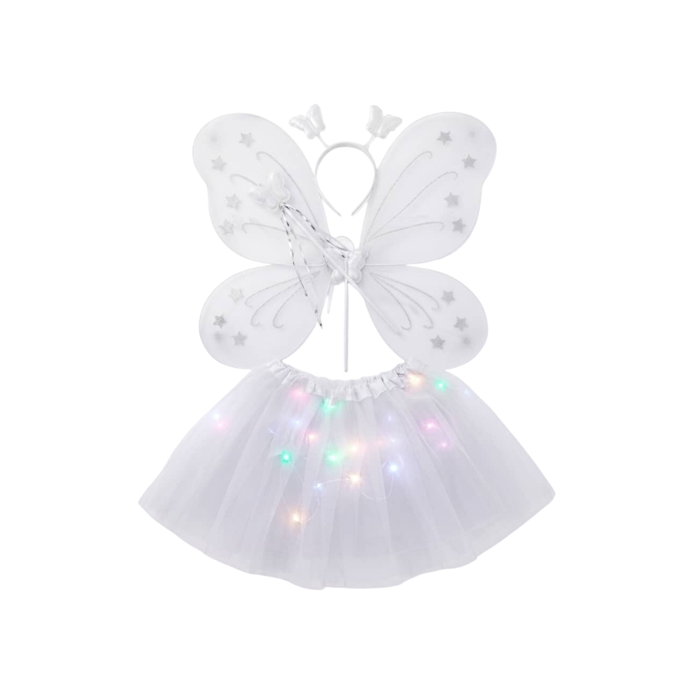 Disfraz de mariposa blanco Gutza0