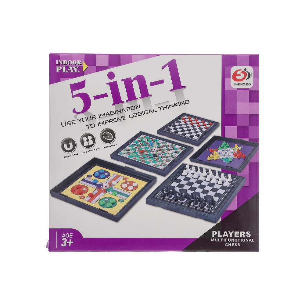 Juegos de mesa 5 en 1 Metacolor