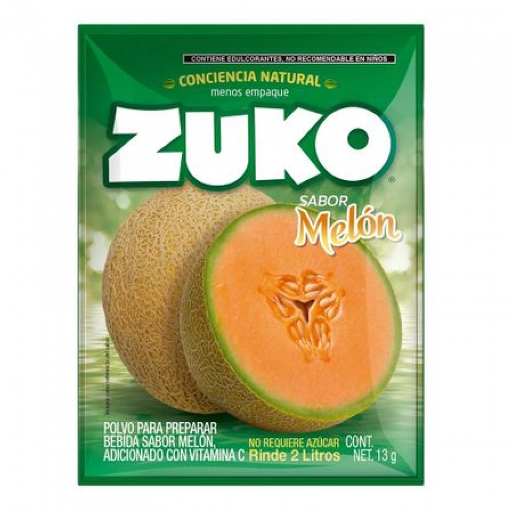 Refresco instantáneo sabor melón Zuko (13 g)