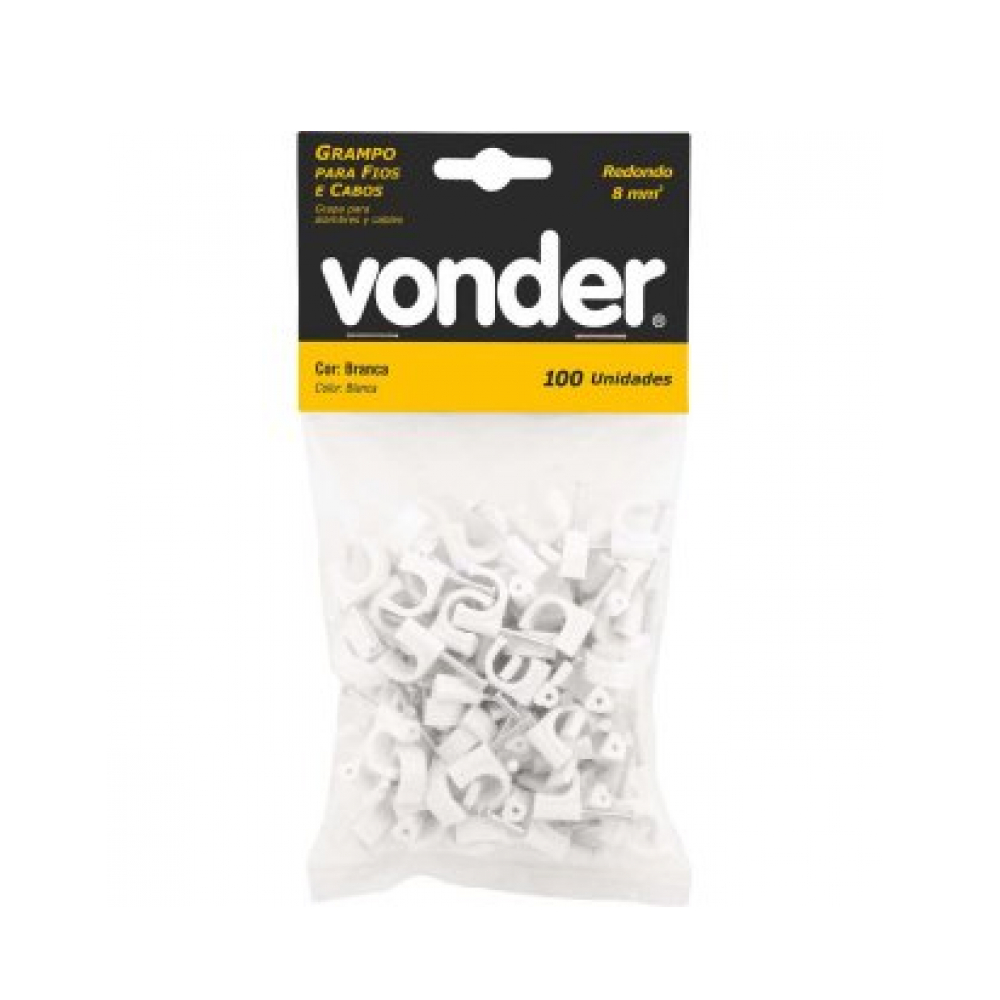 Abrazadera redonda para cables 8 mm² Vonder (100 u)0