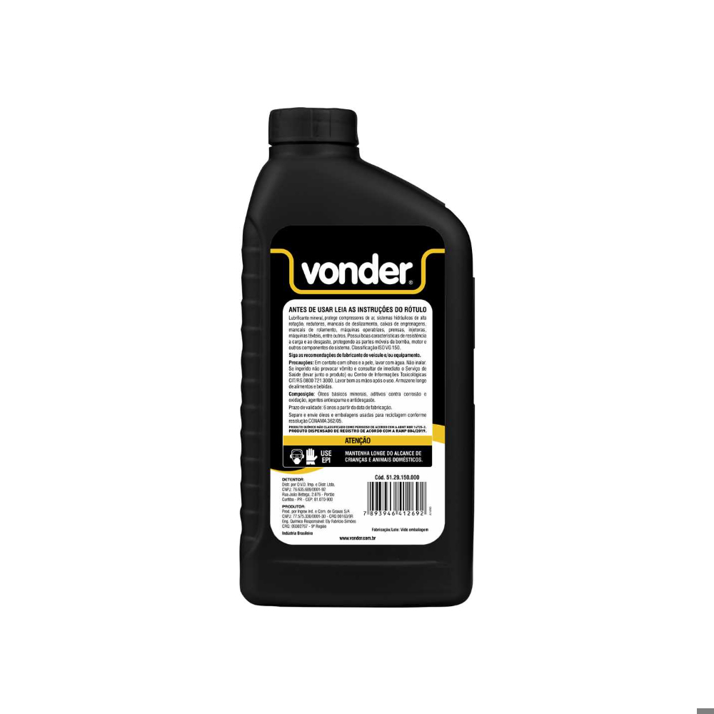 Aceite para compresores y sistemas hidráulicos Vonder AW150 (1 l)1