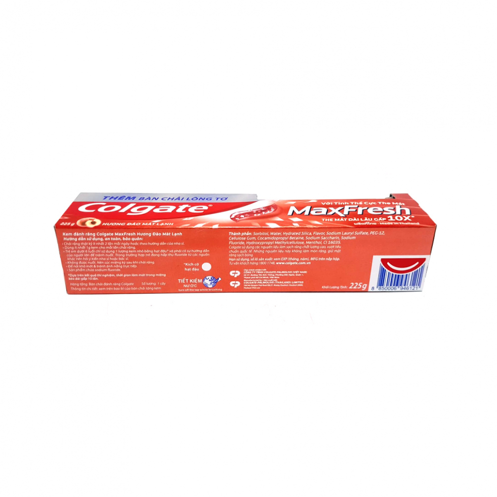 Cepillo de dientes para adultos + Pasta dental Icy Peach Max Fresh Colgate (225 g / 7. 93 oz)1