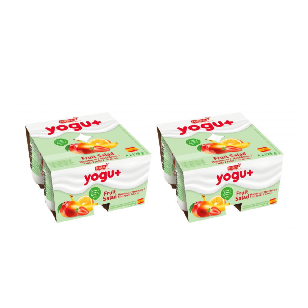 Yogur pasteurizado sabor a macedonia (8 x 125 g)0