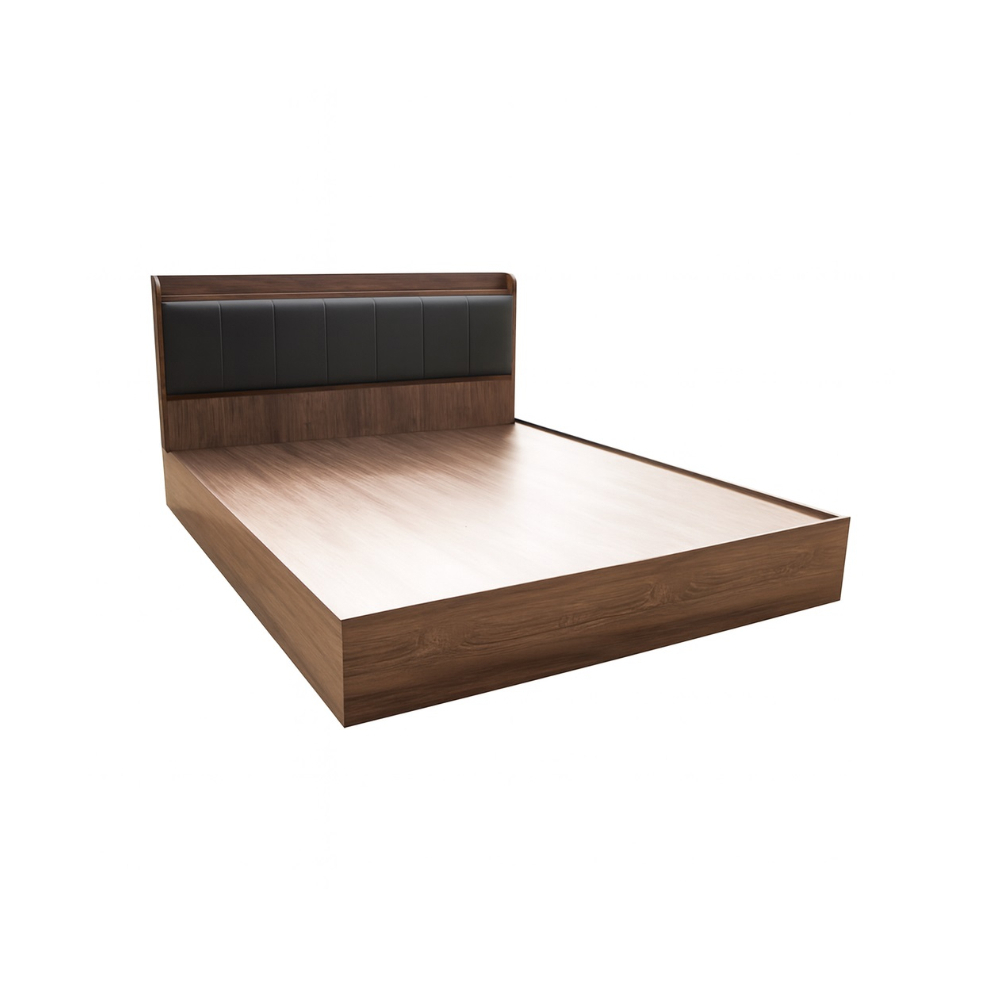 Cama 150 cm x 200 cm Queen europeo color madera de aglomerado recubierto ul DE001-15