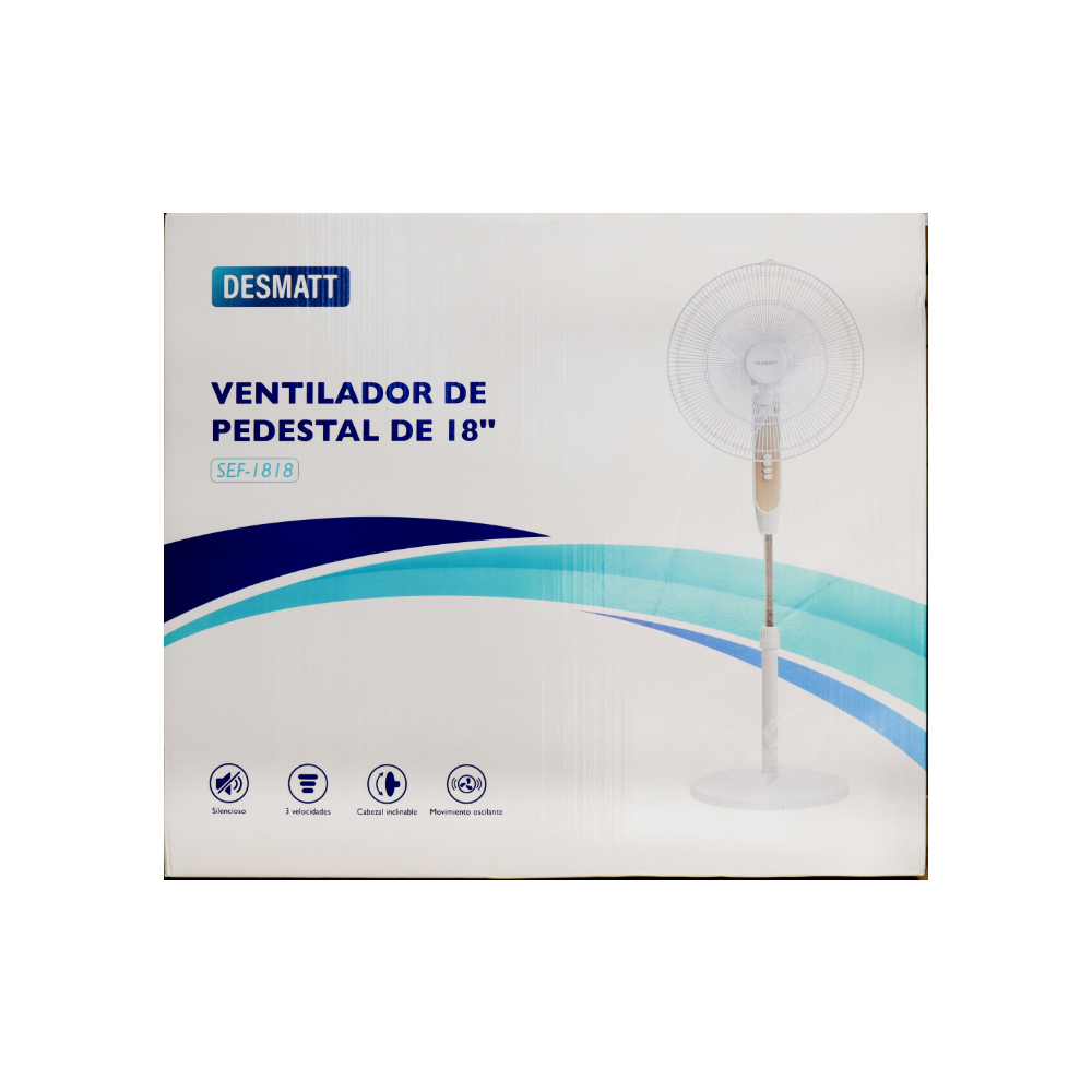 Ventilador de pedestal de 18" Desmatt sef-18183