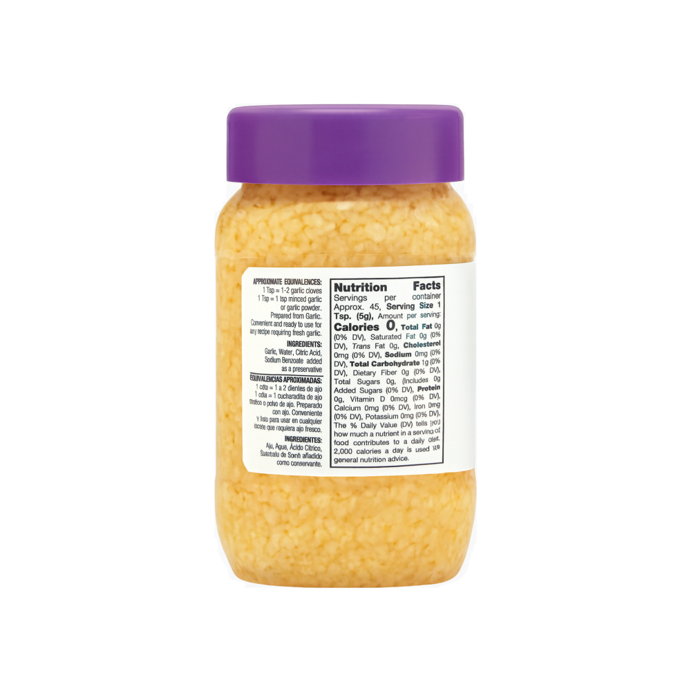 Ajo finamente picado Badia (226. 7 g / 8 oz)1