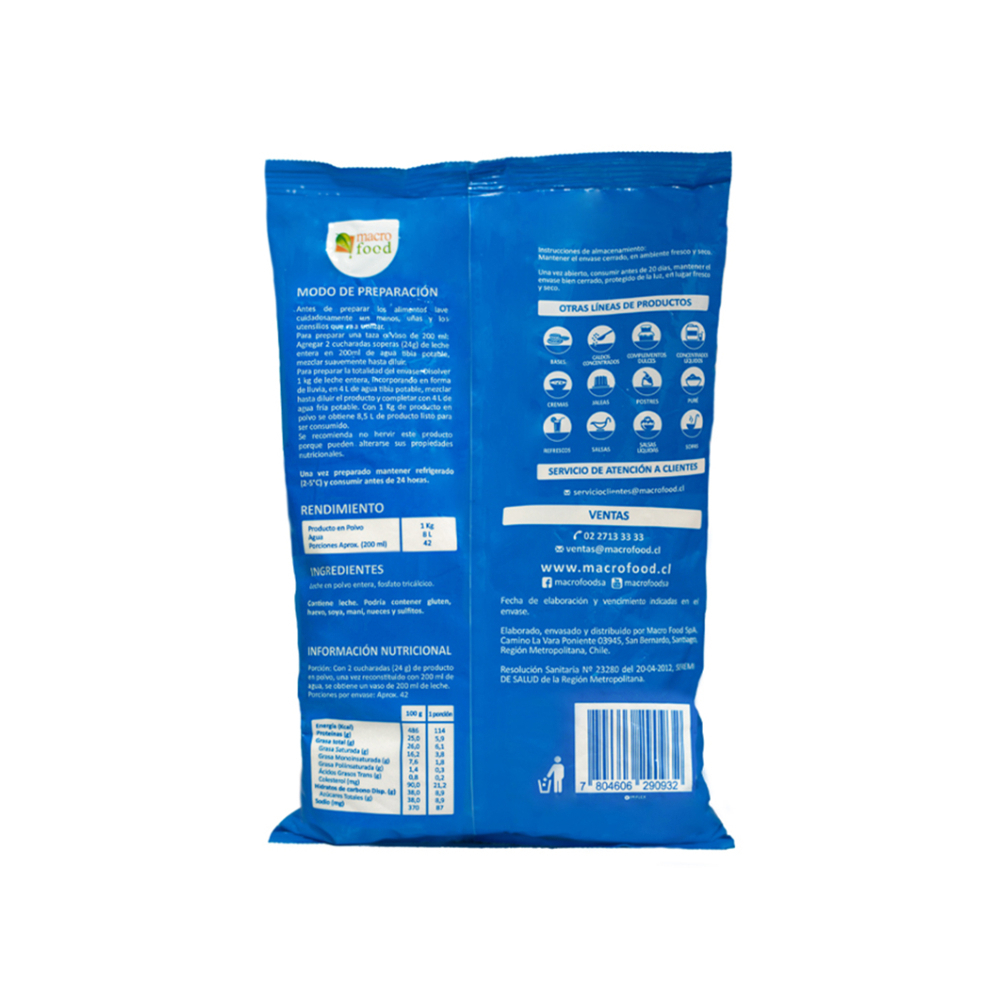Leche en polvo (3 x 1 Kg)2
