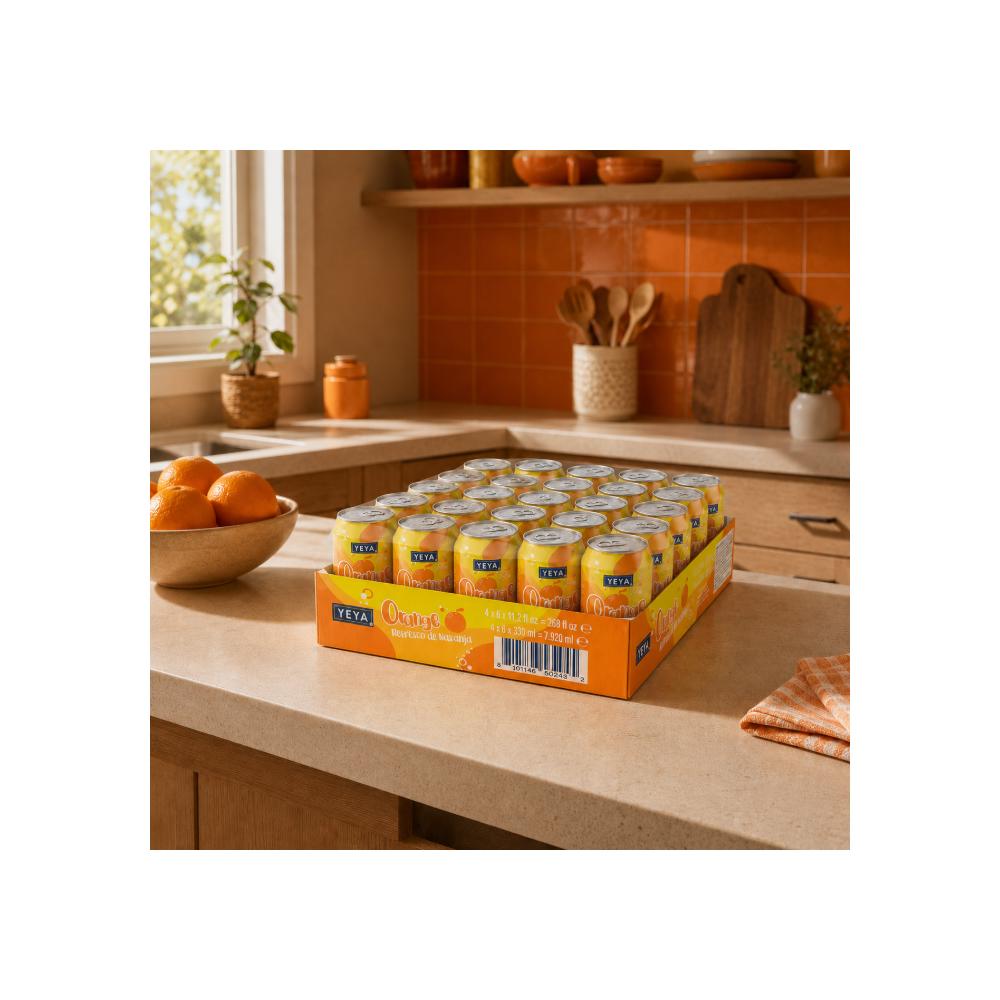 Caja de Refresco gaseado de naranja yeya (24 x 330 ml)3