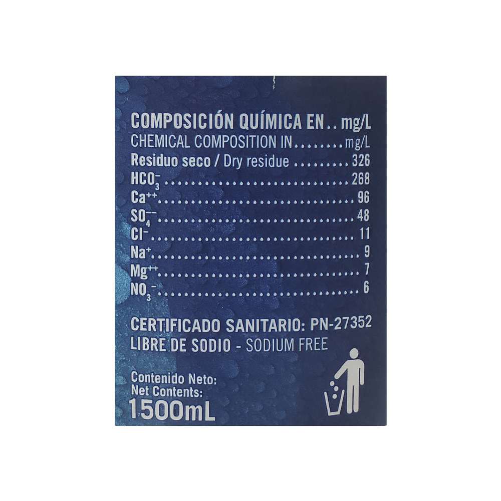 Agua mineral natural Ciego Montero (4 x 1. 5 l)2
