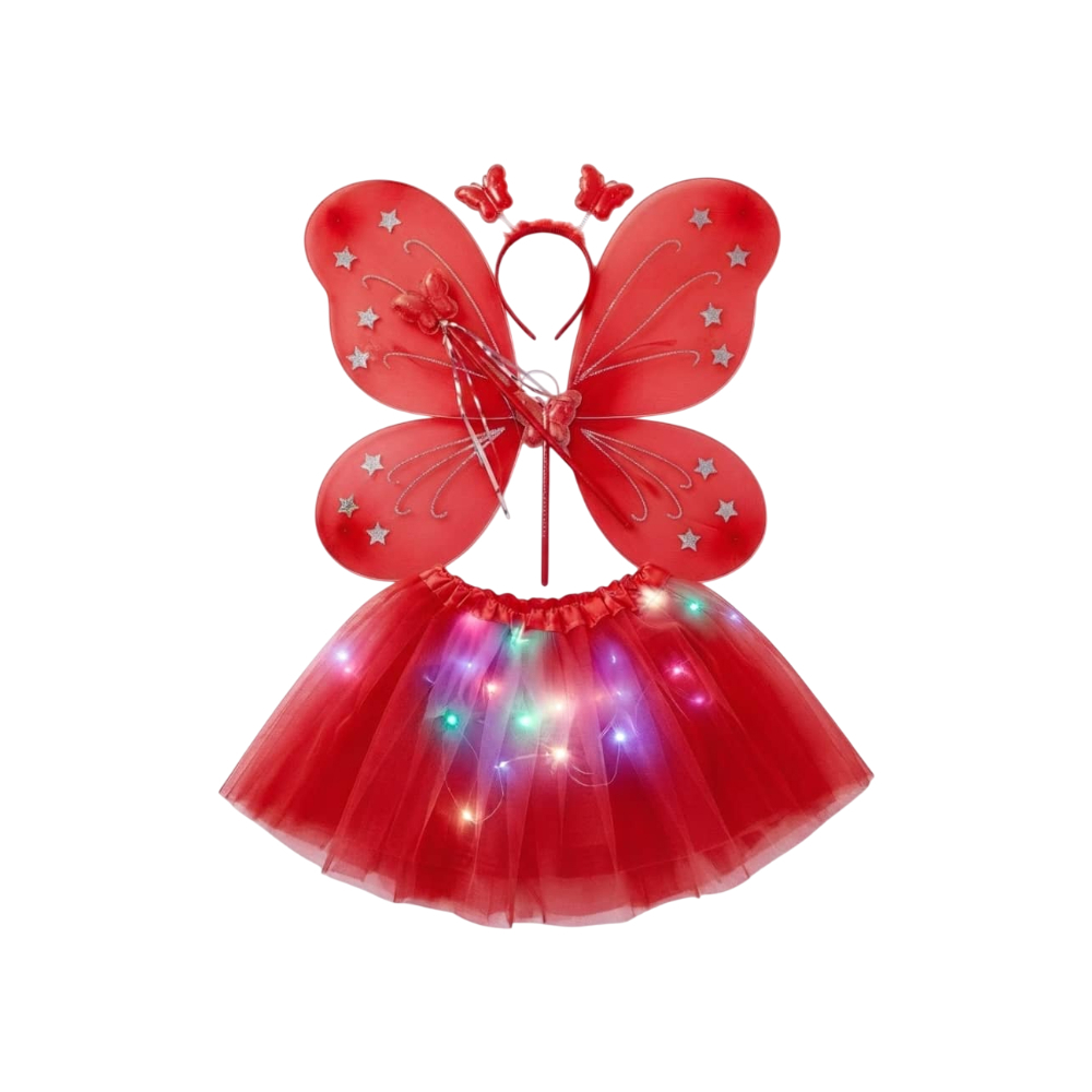 Disfraz de mariposa rojo Gutza0