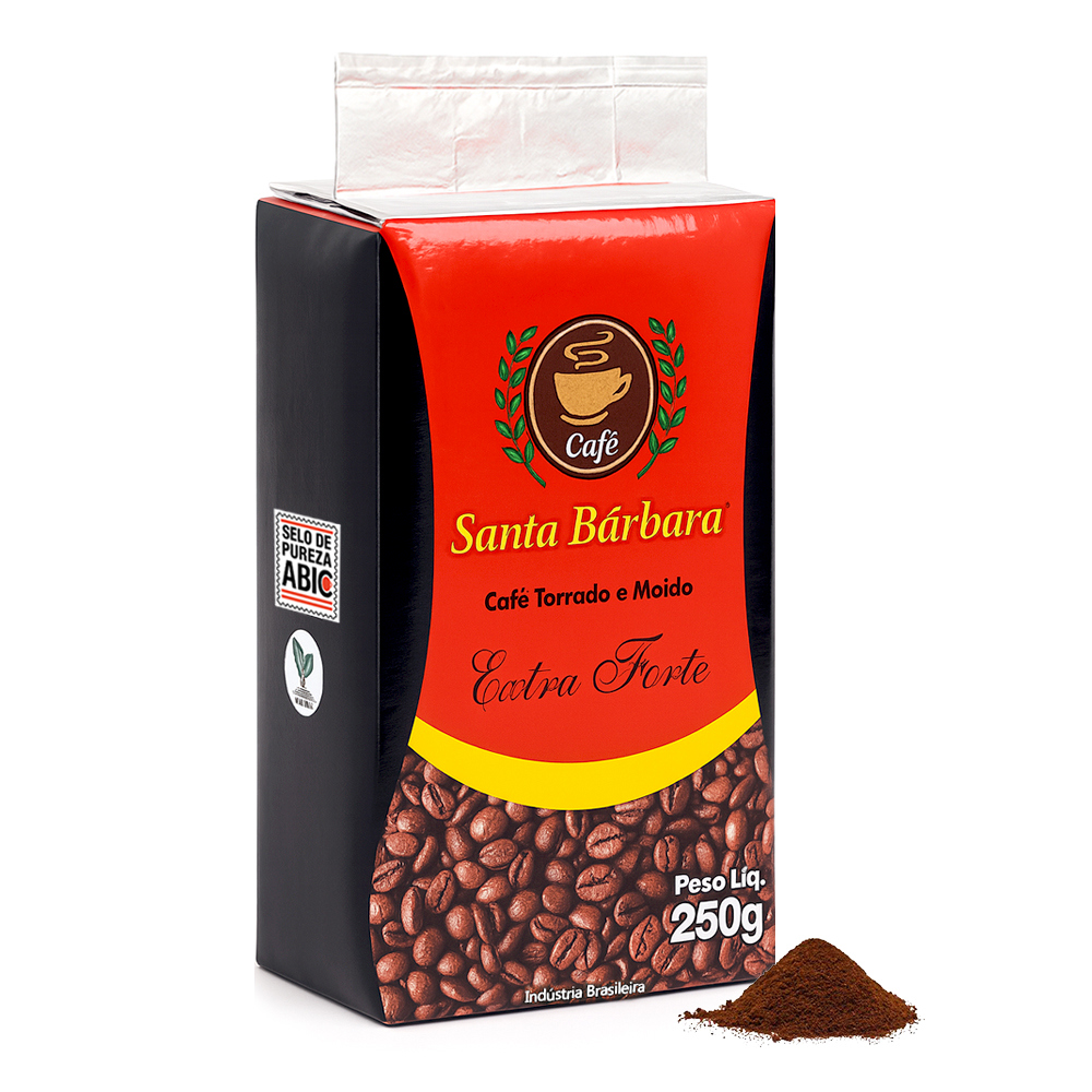 Café tostado y molido extra fuerte Santa bárbara (250 g / 8. 8 oz)0