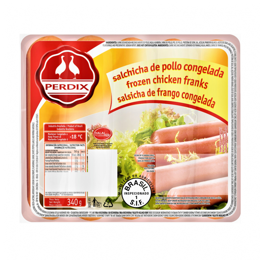 Salchichas de pollo Perdix (340 g / 12 oz)