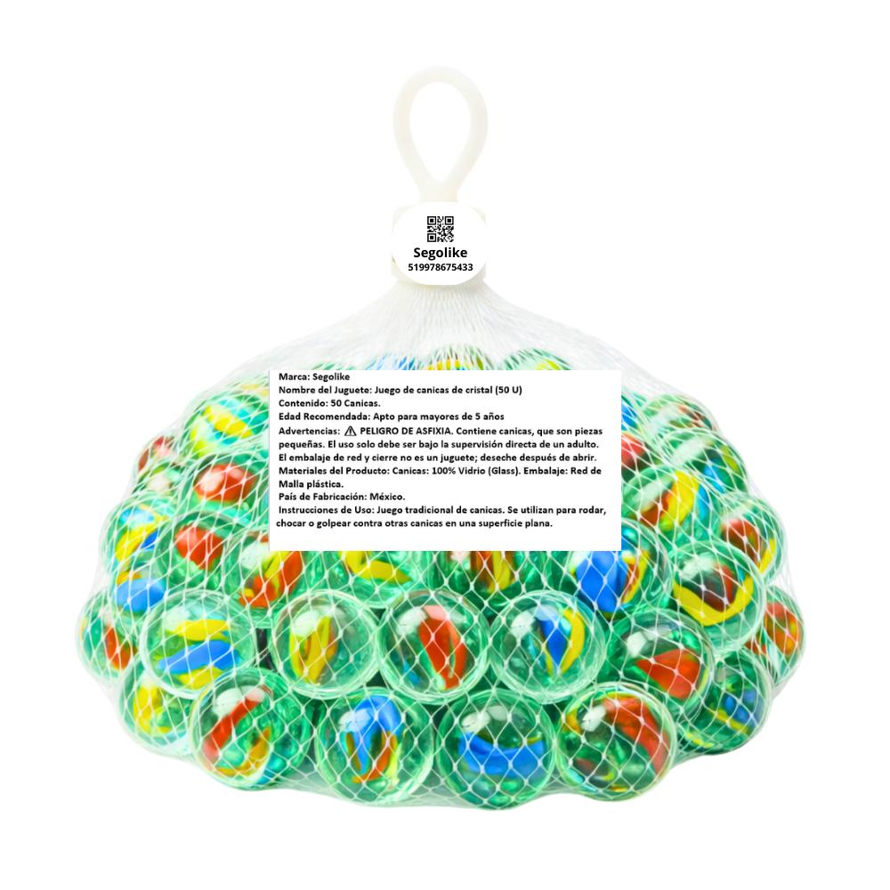Juego de canicas de cristal Segolike (50 u)4