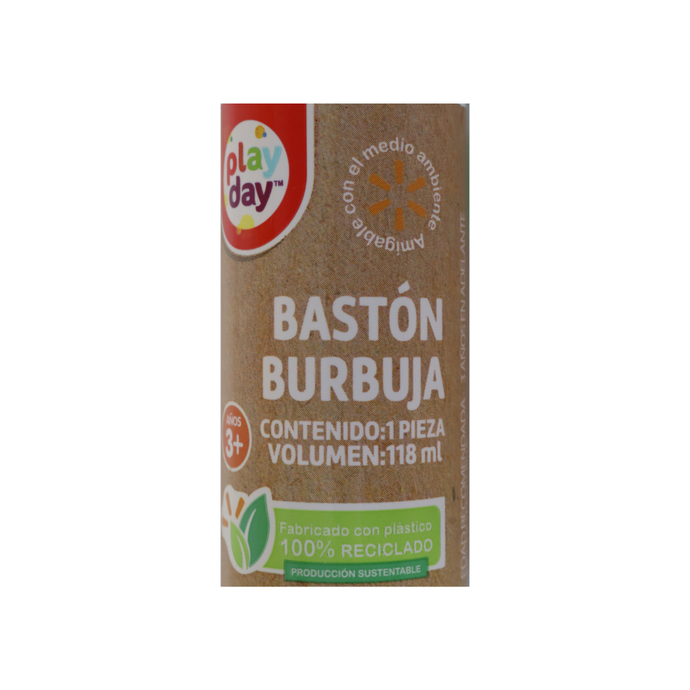 Bastón burbuja colores variados 118 ml Play Day (1 u)1