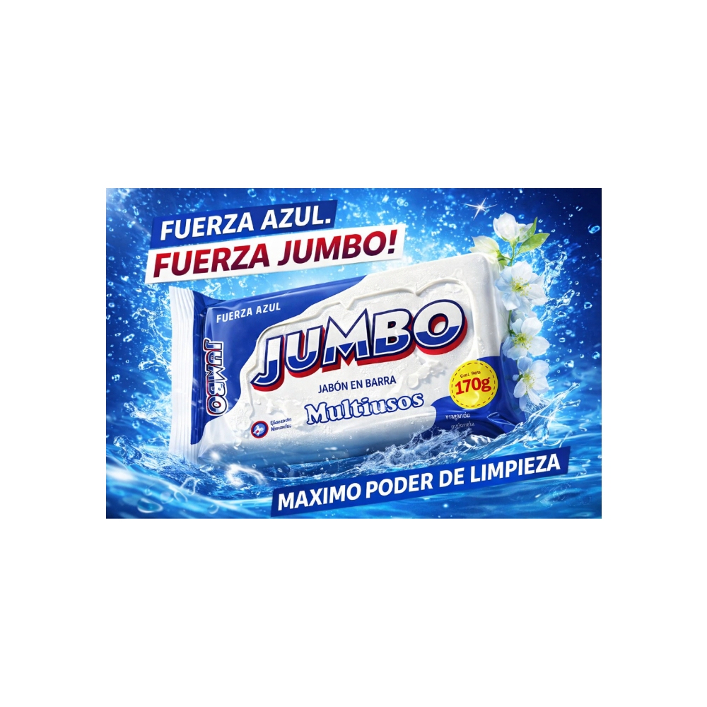 Jabón en barra para lavar ropa Fuerza Azul Jumbo (6 x 170 g / 5. 99 oz)3