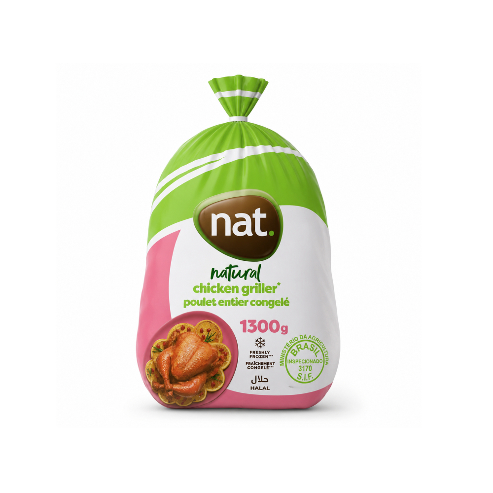 Pollo entero sin menudos Nat (1. 3 kg / 2. 86 lb)