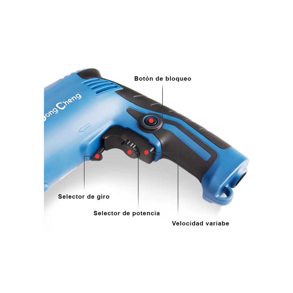 Taladro con percutor de 710 w y 16 mm DongCheng DZJ162