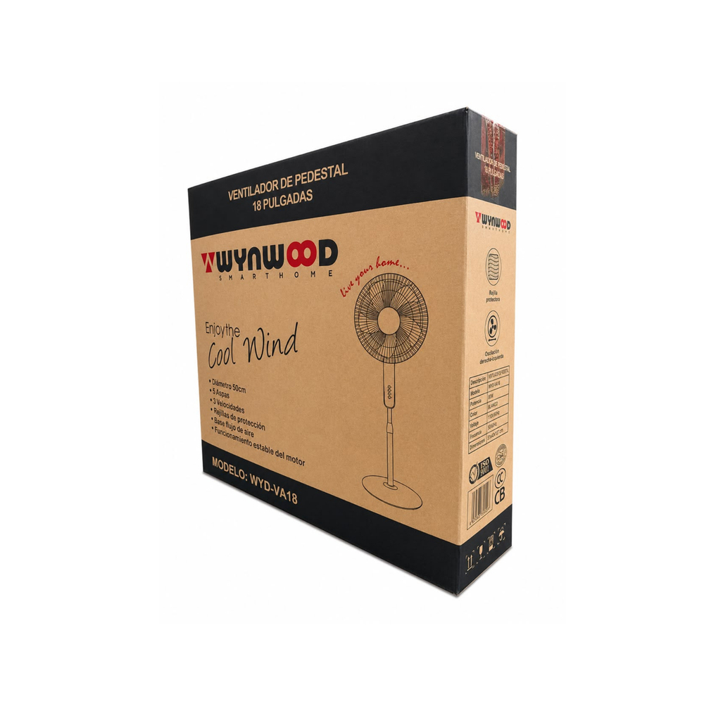 Ventilador de pedestal de 18 pulgadas Wynwood wyd-VA181